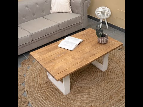 Nordic style wooden coffee table for living room