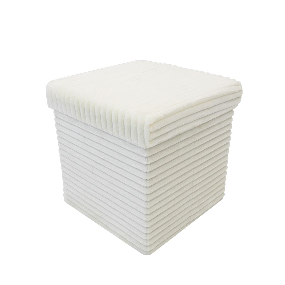 Pouf Contenitore Bianco (5891670376597)