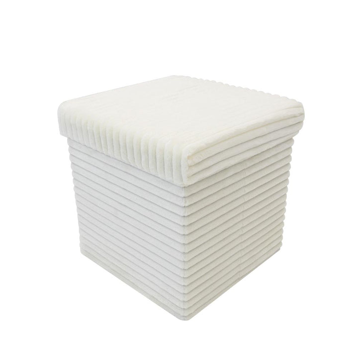 Pouf Contenitore Bianco (5891670376597)