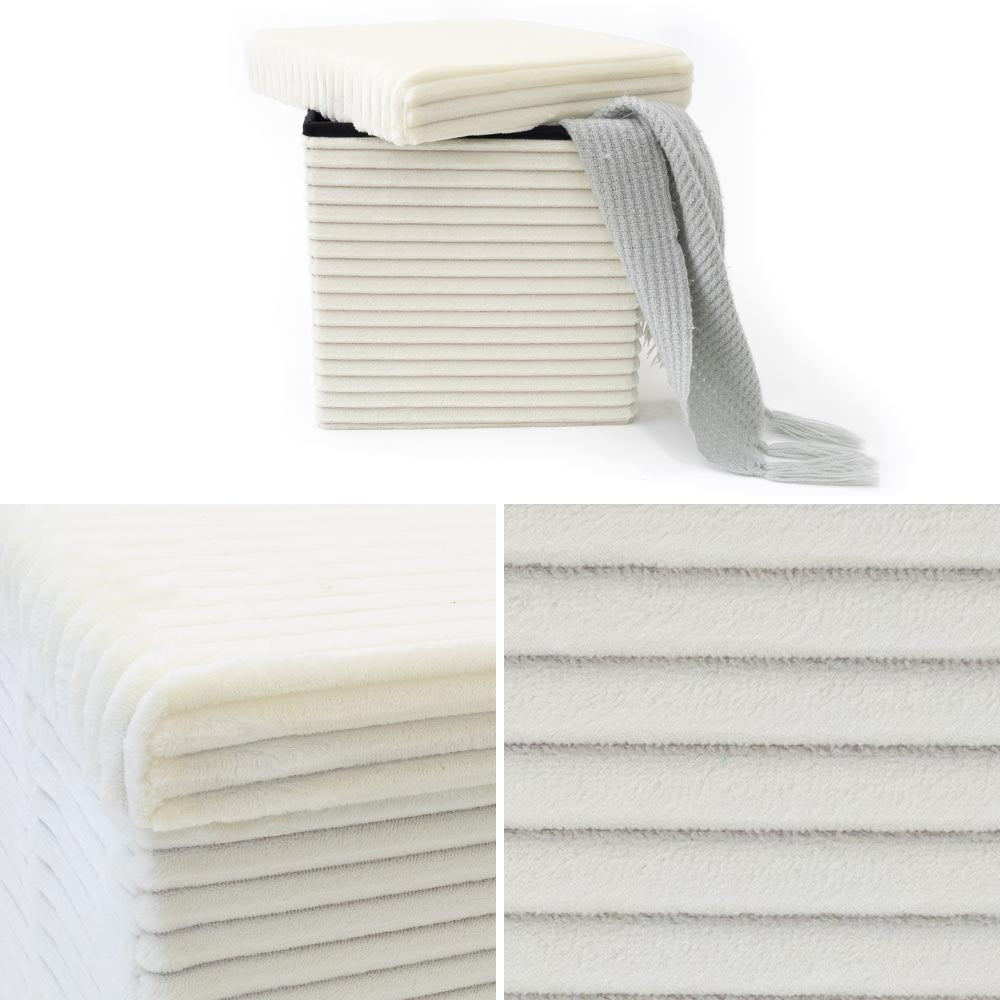 Pouf Contenitore Bianco (5891670376597)