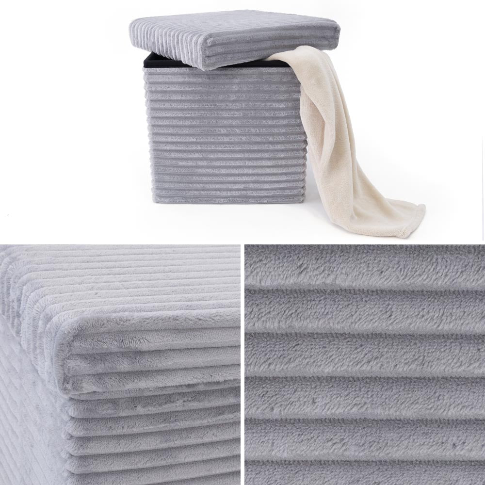 Pouf Contenitore Grigio (5891669557397)