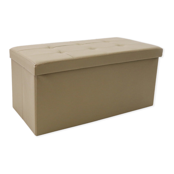 Pouf Contenitore Ecopelle Tortora