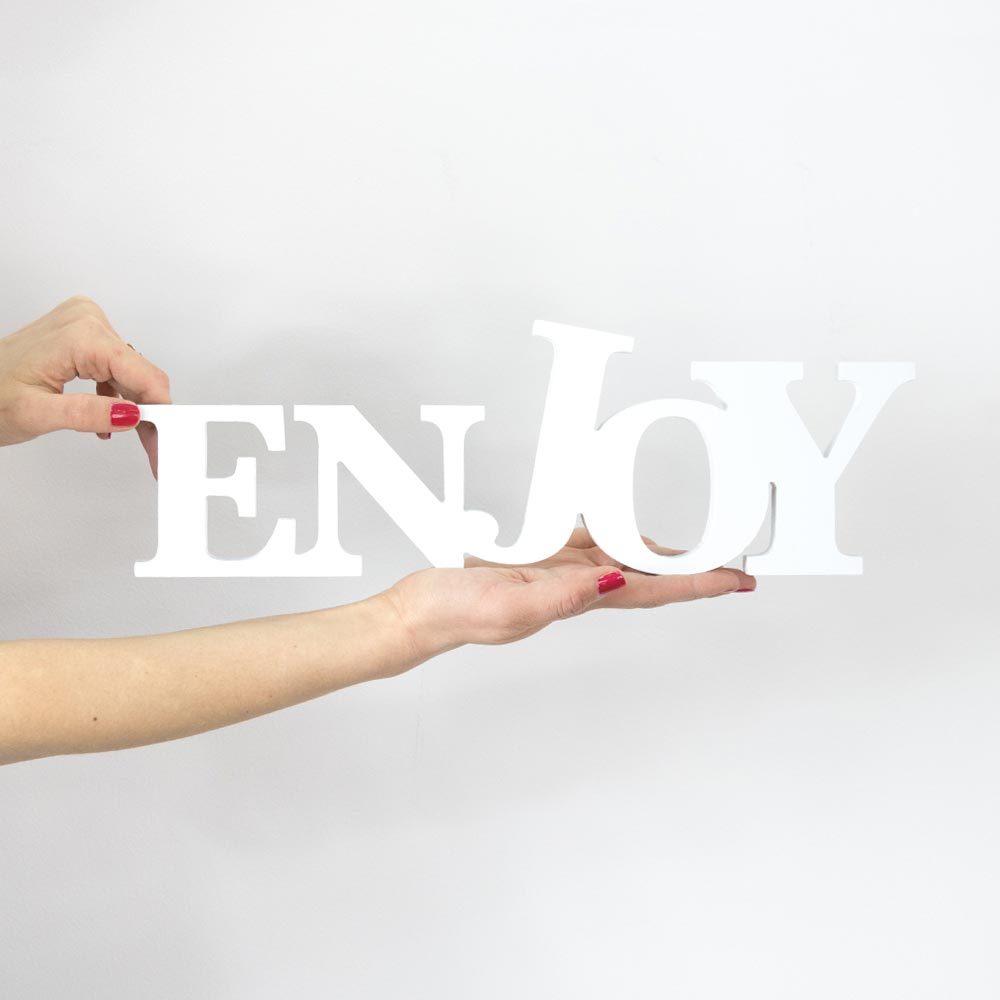 Targa in Legno - Enjoy (5891366781077)