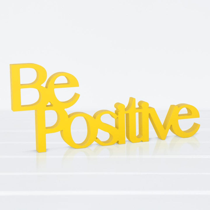 Targa in Legno - Be Positive (5891585081493)