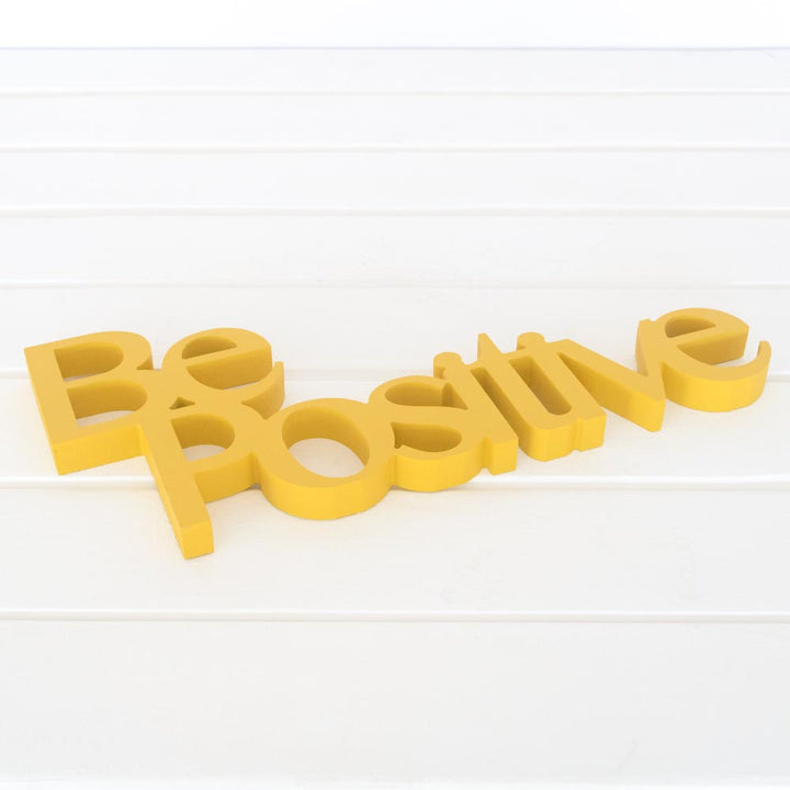 Targa in Legno - Be Positive (5891585081493)
