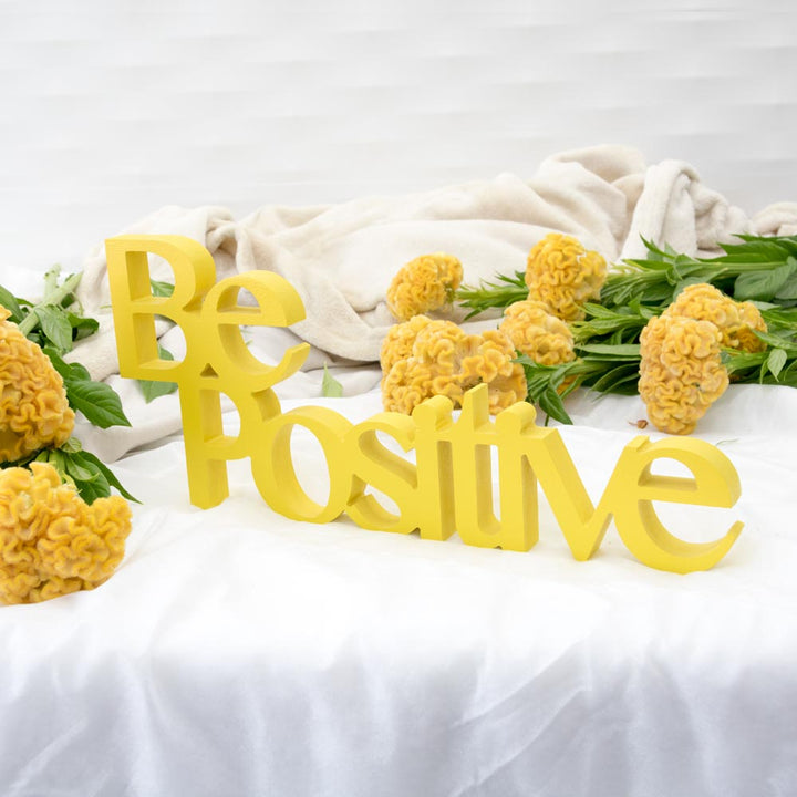 Targa in Legno - Be Positive (5891585081493)