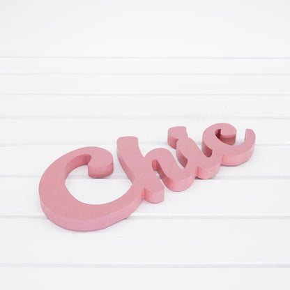 Wooden Plaque - Chic