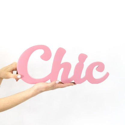 Wooden Plaque - Chic