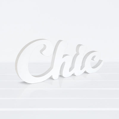Wooden Plaque - Chic