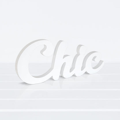 Wooden Plaque - Chic