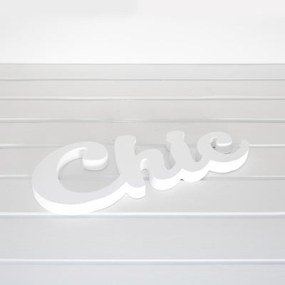 Wooden Plaque - Chic