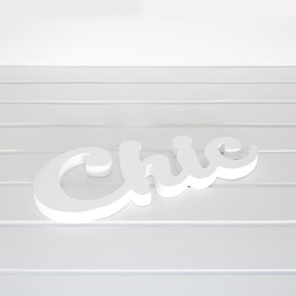 Wooden Plaque - Chic