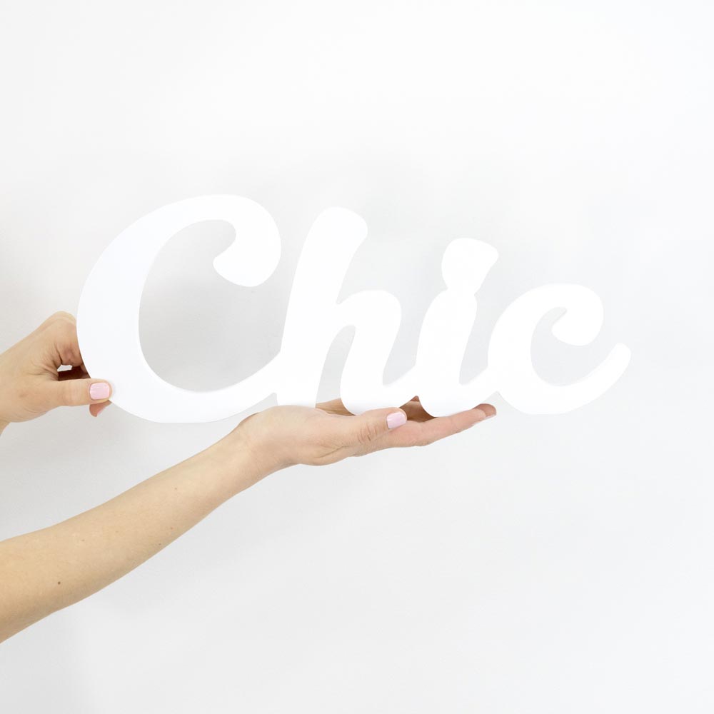 Targa in Legno - Chic (5891364290709)