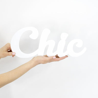 Wooden Plaque - Chic