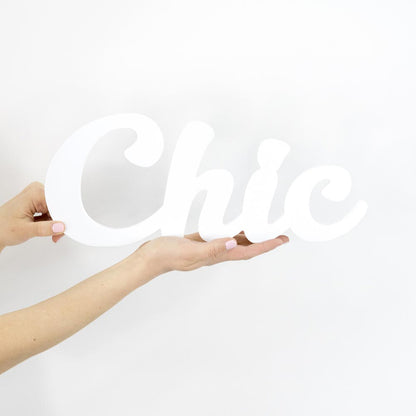 Wooden Plaque - Chic