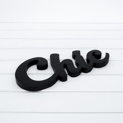 Wooden Plaque - Chic
