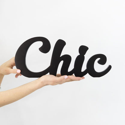 Wooden Plaque - Chic