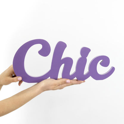 Wooden Plaque - Chic