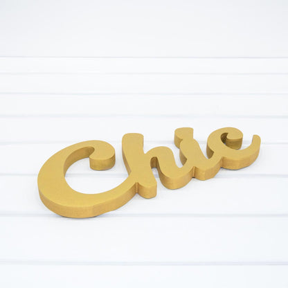 Wooden Plaque - Chic