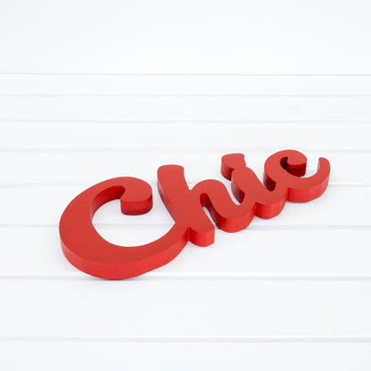 Wooden Plaque - Chic