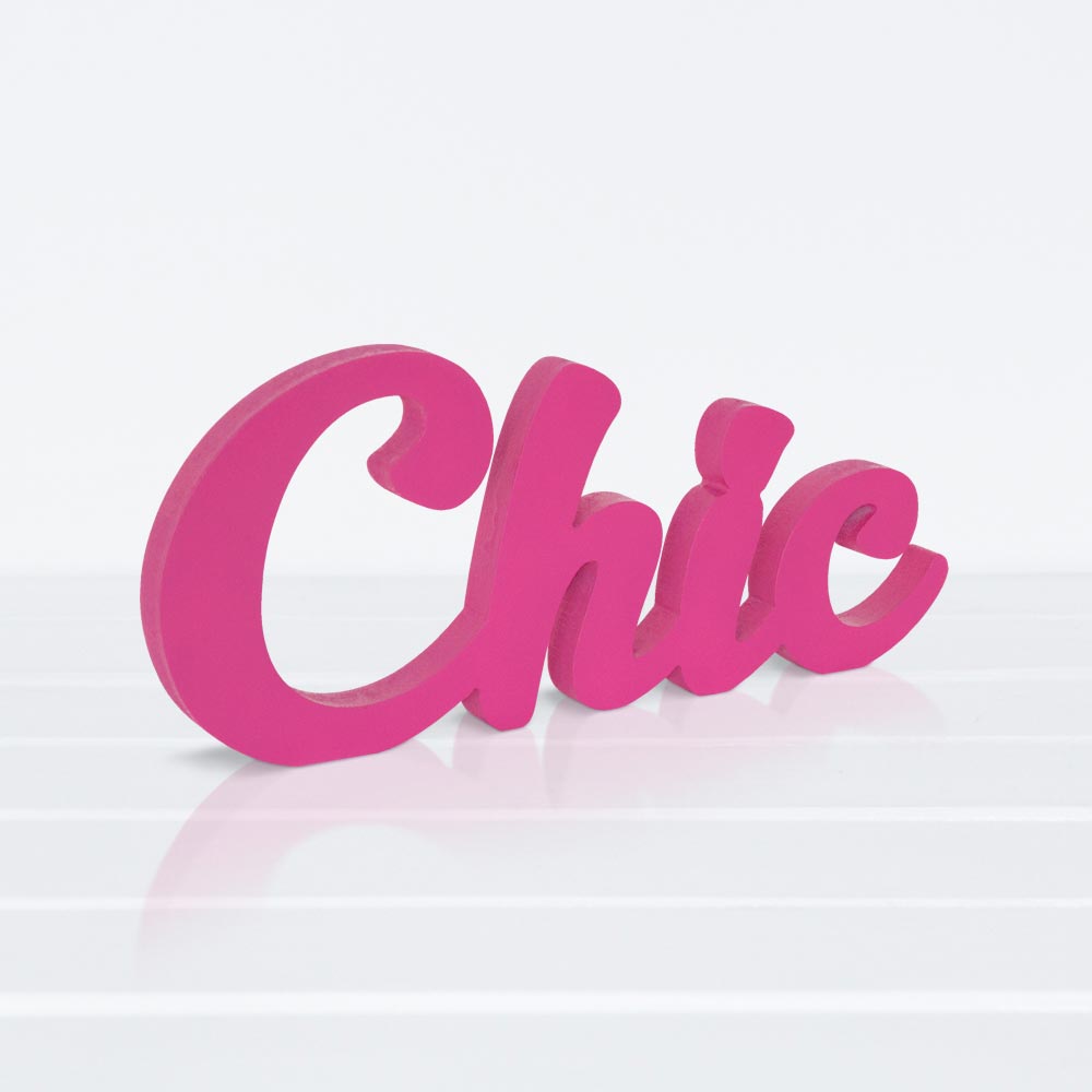 Wooden Plaque - Chic
