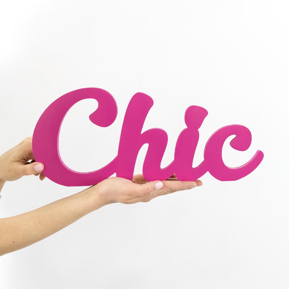 Wooden Plaque - Chic
