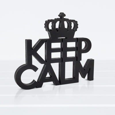 Targa in Legno - Keep Calm