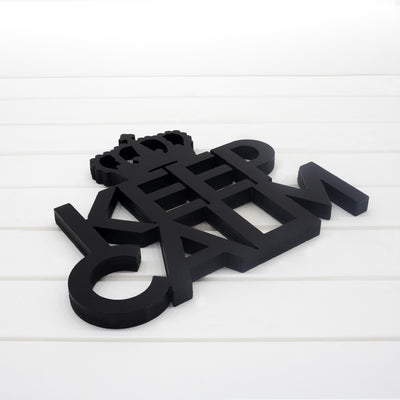 Targa in Legno - Keep Calm