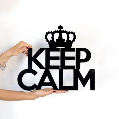 Targa in Legno - Keep Calm