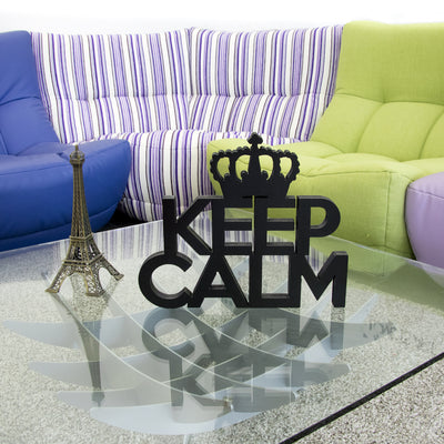 Targa in Legno - Keep Calm